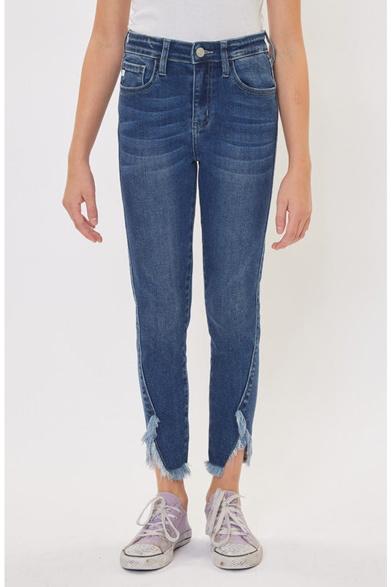 Rio High Rise Ankle Skinny Jeans, Main, color, Dark Wash