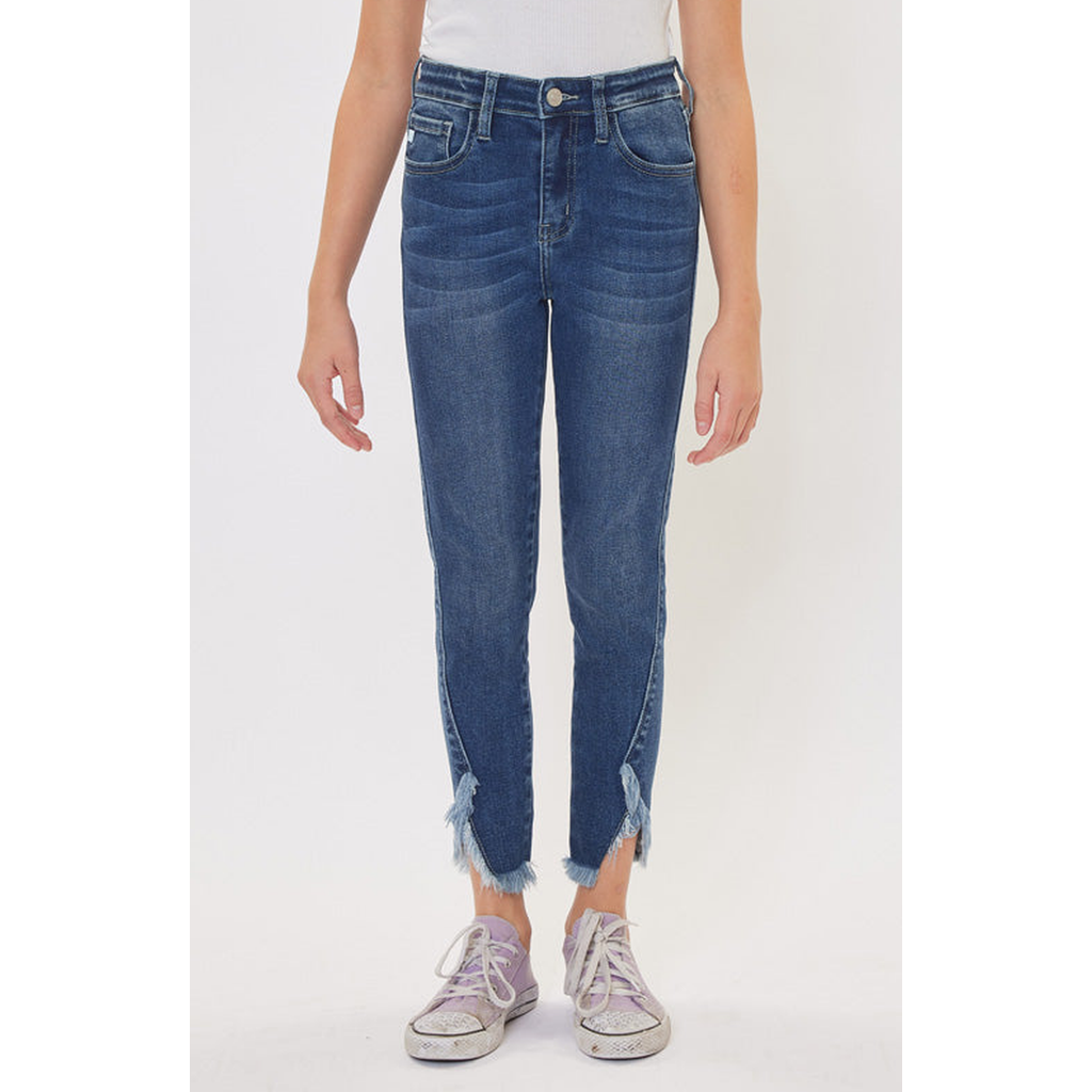 Kancan Rio High Rise Ankle Skinny Jeans In Blue