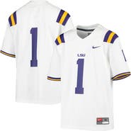 Nike Youth Nike #1 White LSU Tigers Untouchable Football Jersey