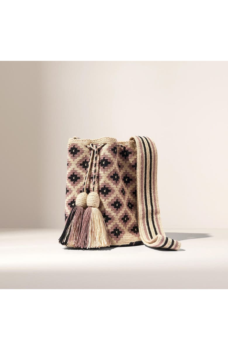 One Thread Collective Lila Bag, Main, color, Beige + Rose