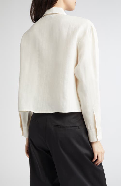 Partow Filmore Boxy Crop Canvas Shirt Jacket