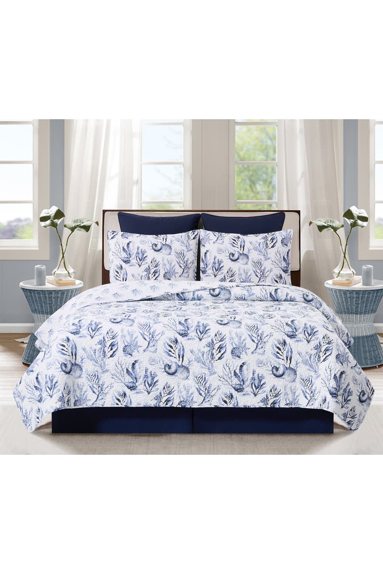 Midnight Lagoon Quilt Set Bedding Collection, Alternate, color, Blue