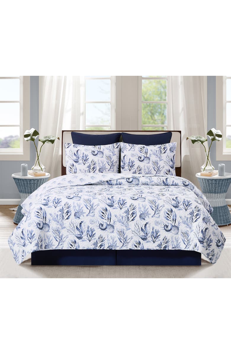 C&F Home Midnight Lagoon Quilt Set Bedding Collection, Alternate, color, Blue