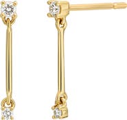 Bony Levy Icon Diamond Linear Drop Earrings