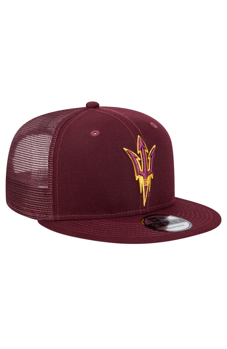 New Era Men's New Era Maroon Arizona State Sun Devils 9FIFTY Trucker Snapback Hat, Alternate, color, 