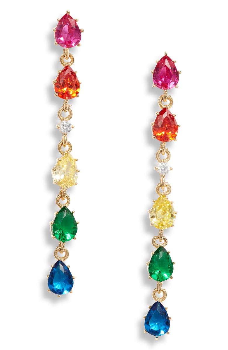 8 Other Reasons Francis Rhinestone Drop Earrings, Main, color,