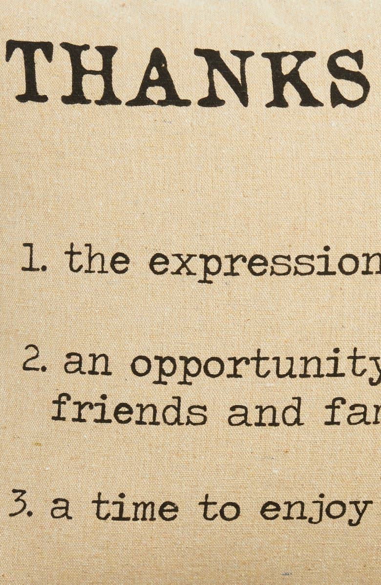 Levtex Thanksgiving Definition Accent Pillow, Alternate, color,