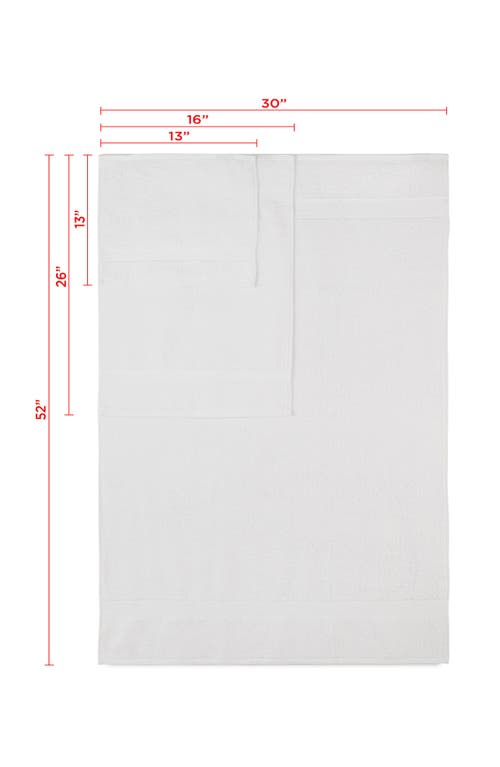 Martex Ringspun 6-piece Bath Towel Set In Optical White