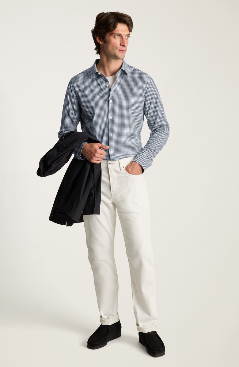 Bonobos Tech Gingham Check Performance Button-Up Shirt, Alternate, color,