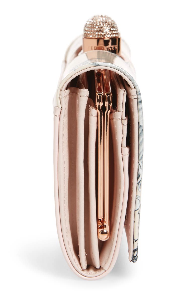 Maycie Enchant Leather Matinée Wallet, Alternate, color, PALE PINK