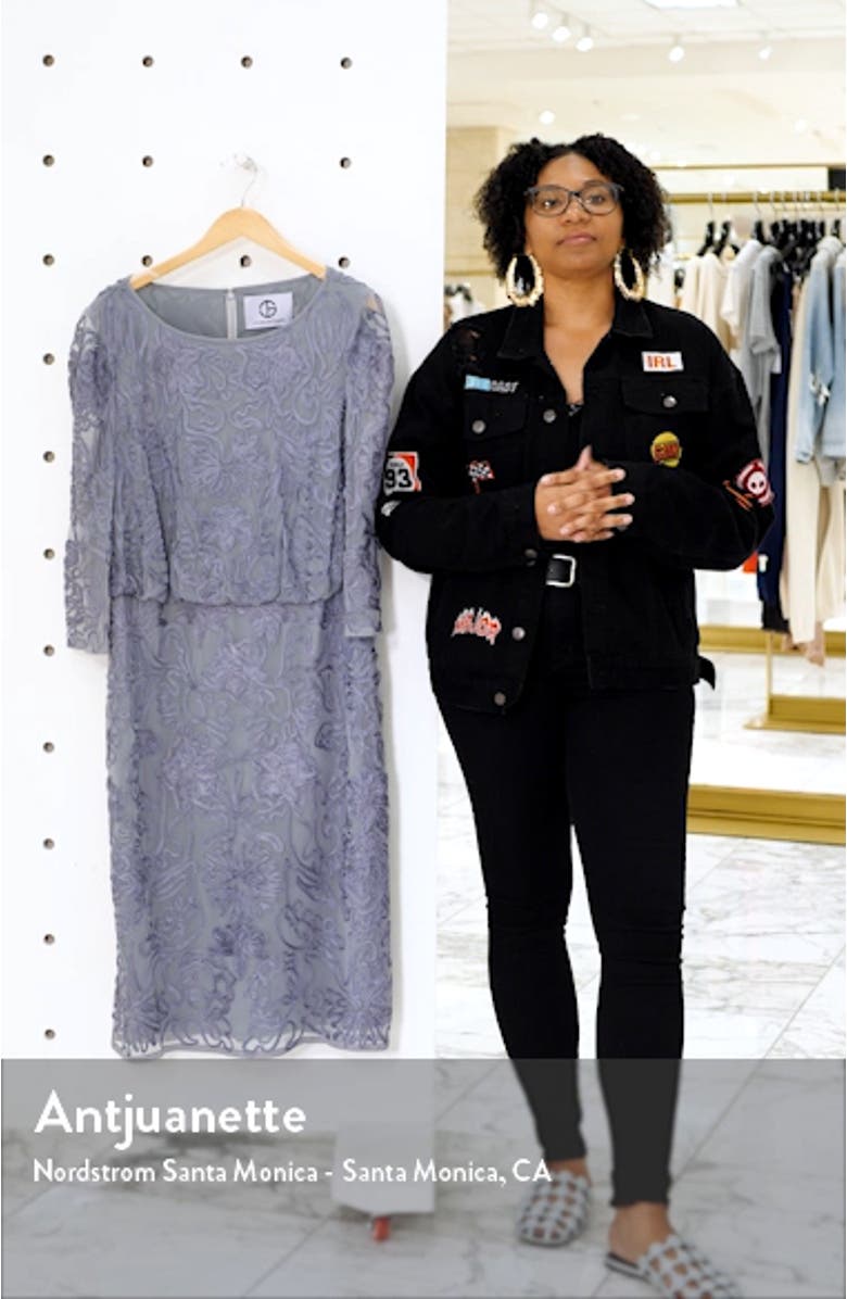 Soutache Embroidered Blouson Dress, sales video thumbnail