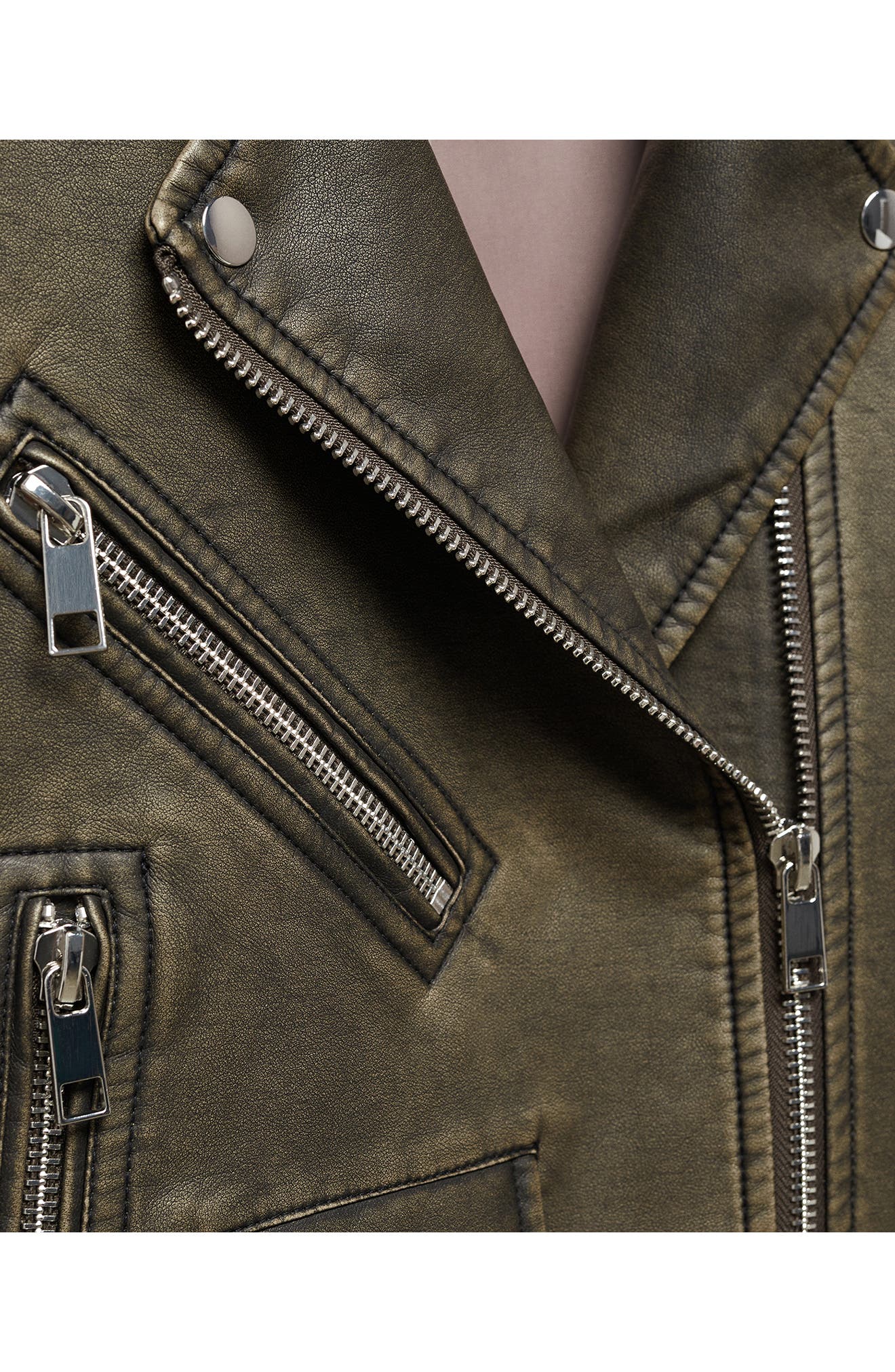 Faux Leather Moto Jacket - image 2