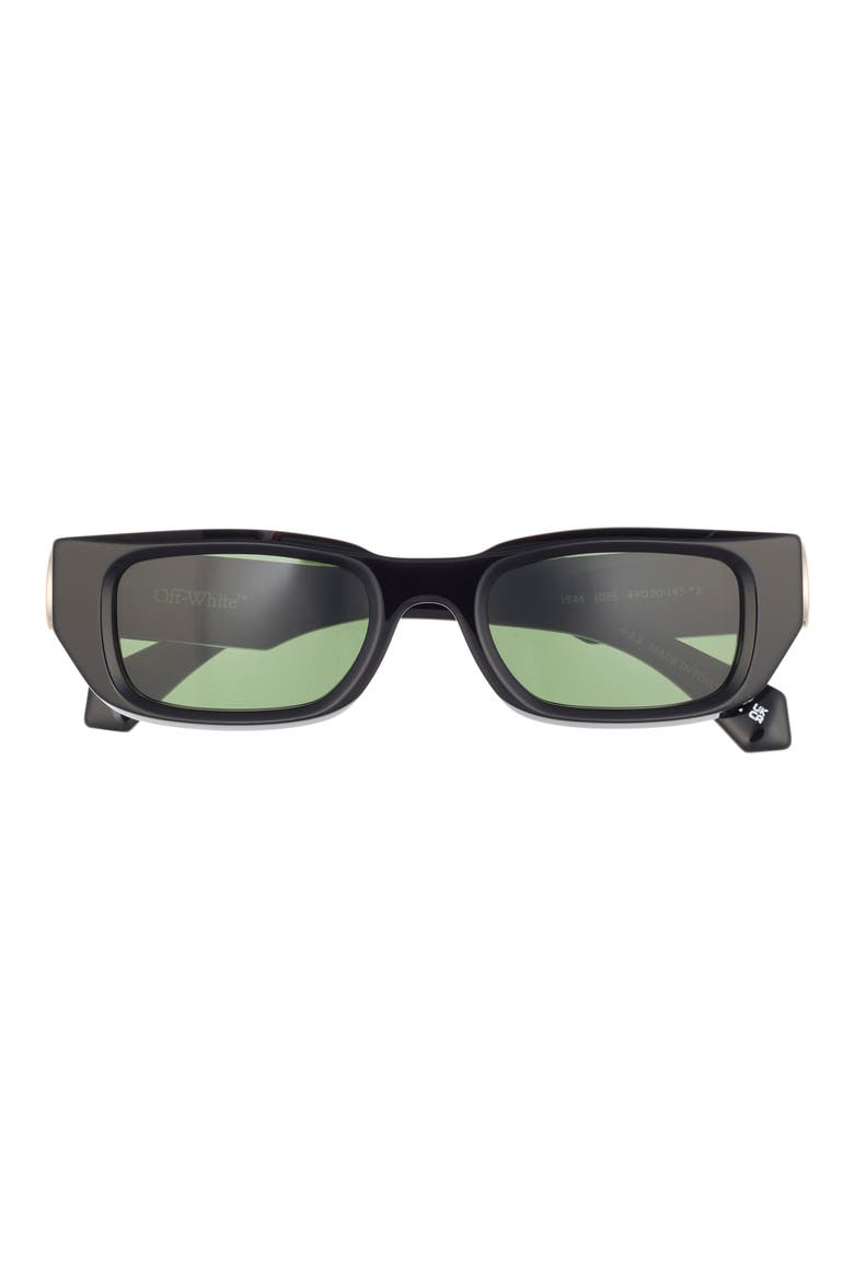 49mm Fillmore Rectangle Sunglasses, Main, color, BLACK GREEN