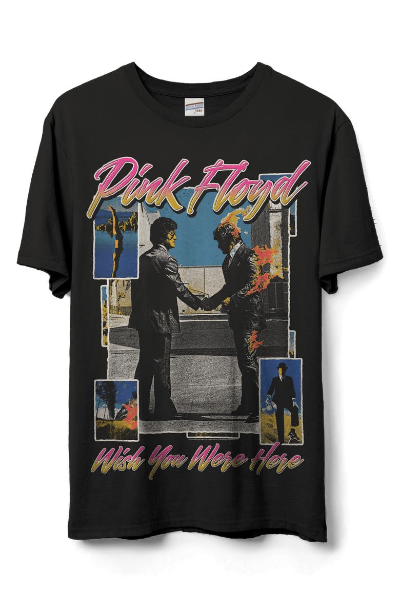 Junk Food Pink Floyd Wish You Were Here Graphic T-Shirt, Main, color, Black