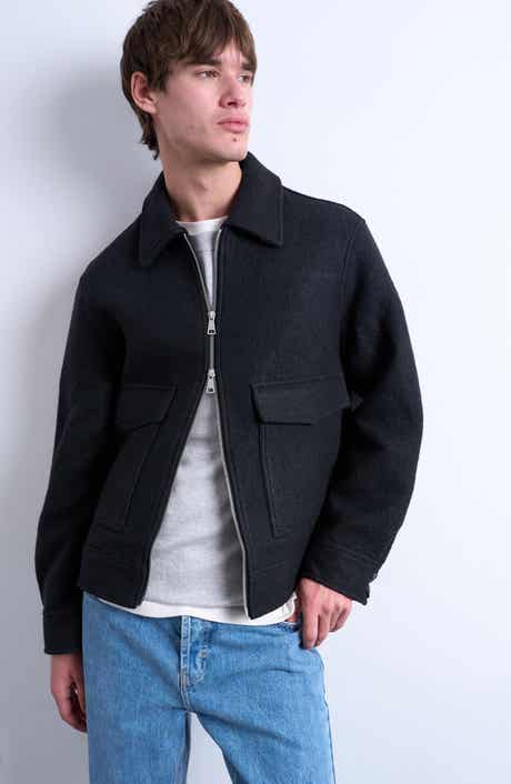 Topman Melton Zip Jacket