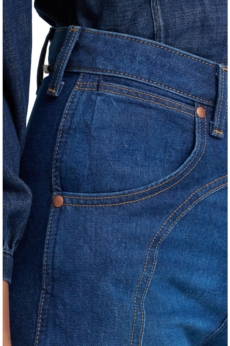 High Waist Ankle Barrel Jeans, Alternate, color, RUSTLERS RETREAT
