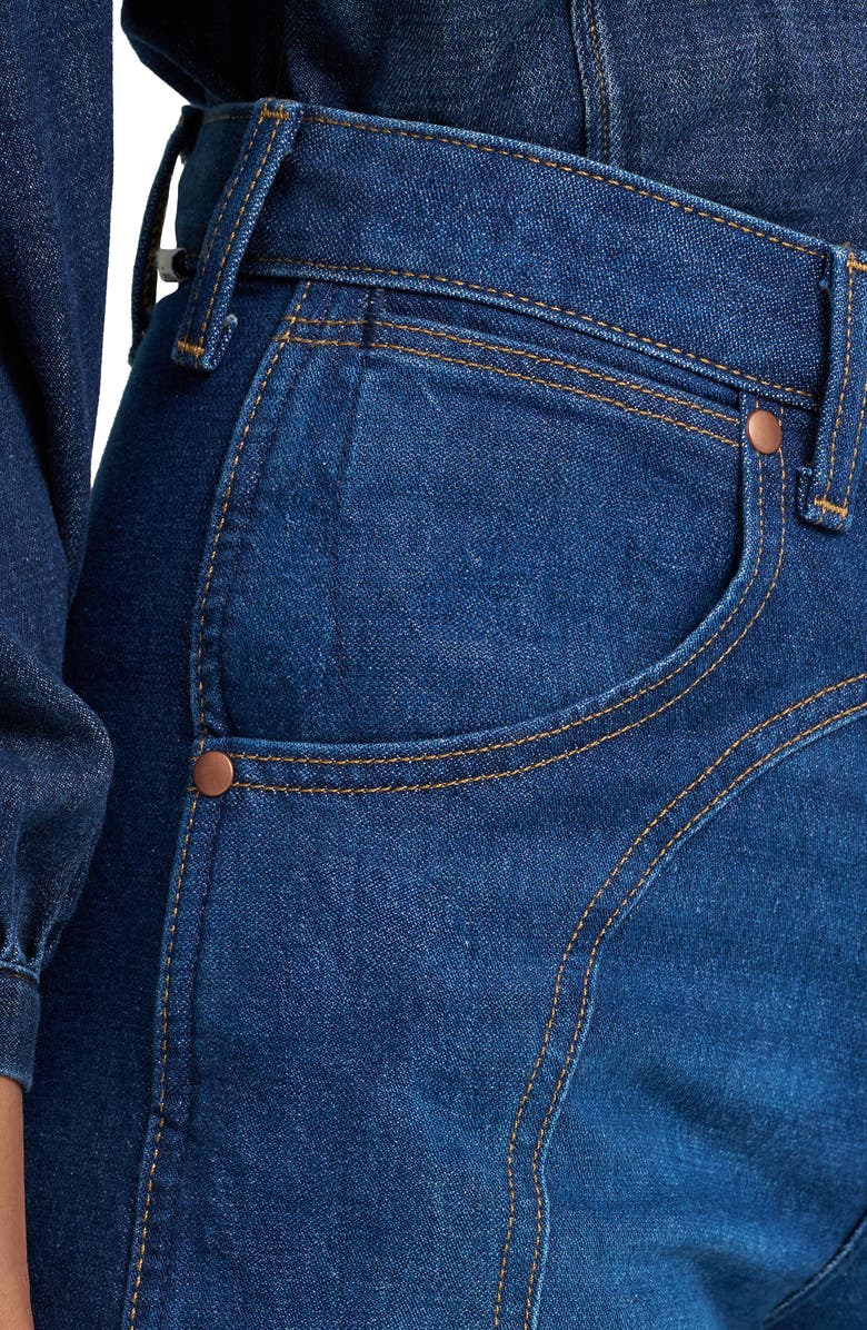 Wrangler High Waist Ankle Barrel Jeans, Alternate, color, Rustlers Retreat