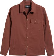 Barbour Strickland Textured Cotton Blend Overshirt