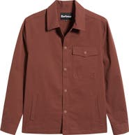Barbour Strickland Textured Cotton Blend Overshirt