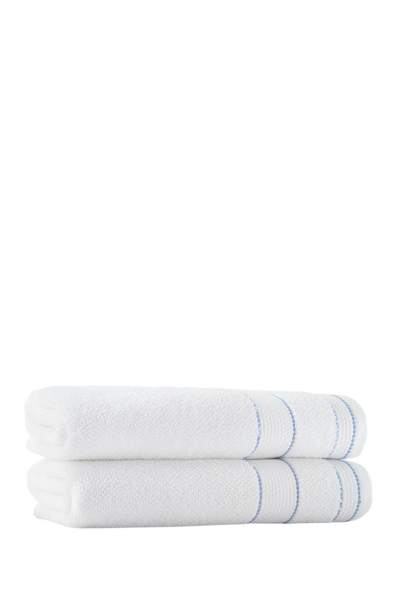 ENCHANTE HOME Monroe Turkish Cotton Bath Towel - White - Set of 2, Alternate, color,