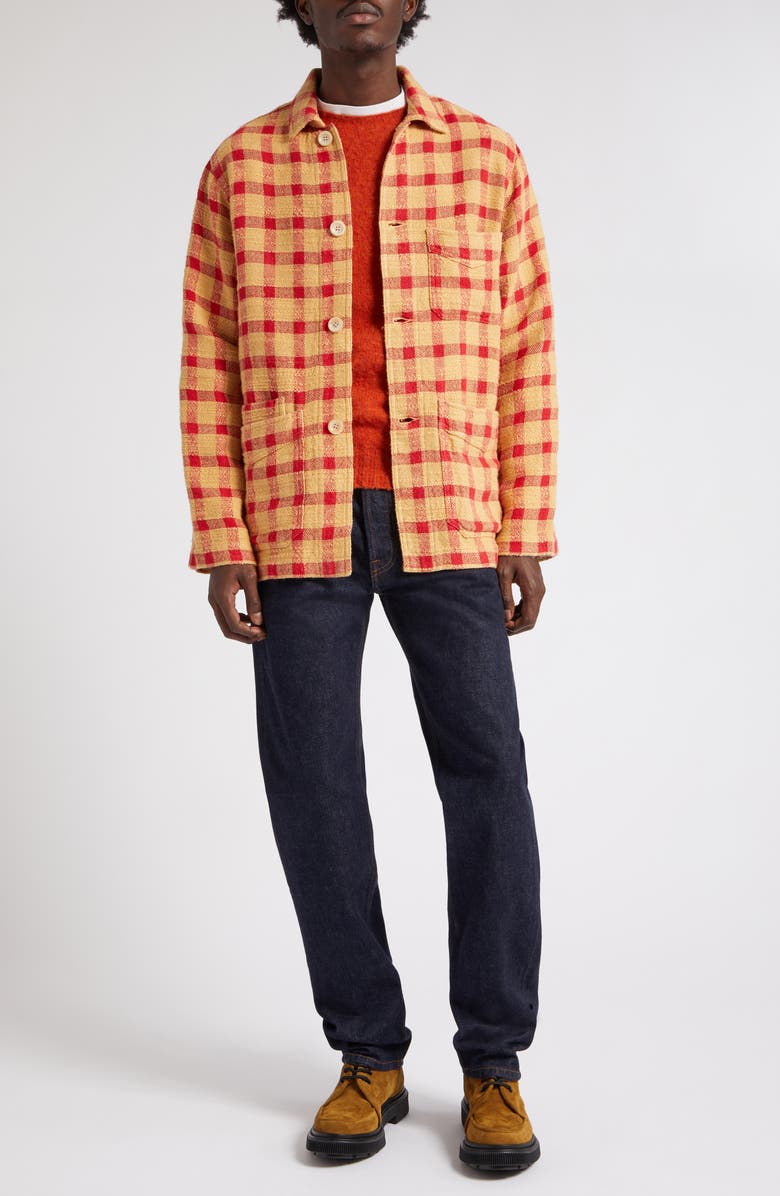 Drake's Brushed Wool Crewneck Sweater, Alternate, color, 