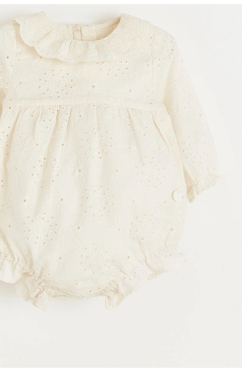 Babycottons Nicole Blouse Bodysuit for Infant, Alternate, color, Off-White