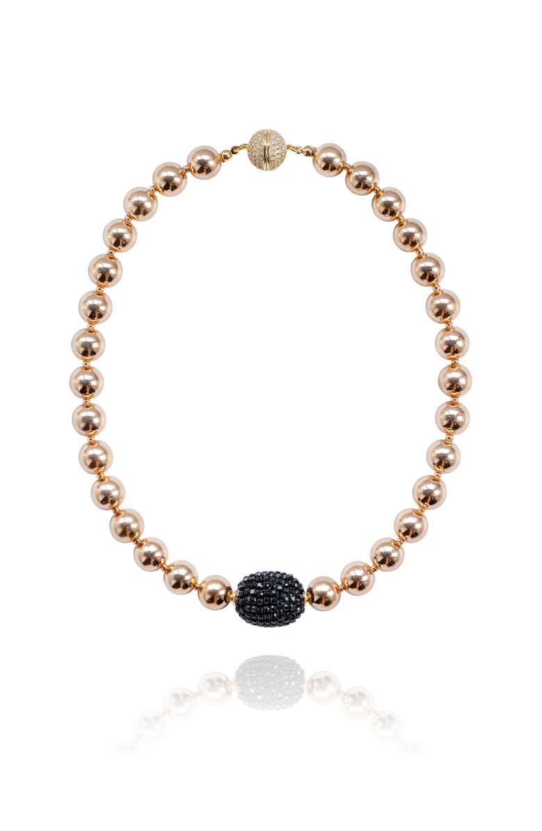 Saulė Label Cassia Necklace, Main, color, Black Dusk