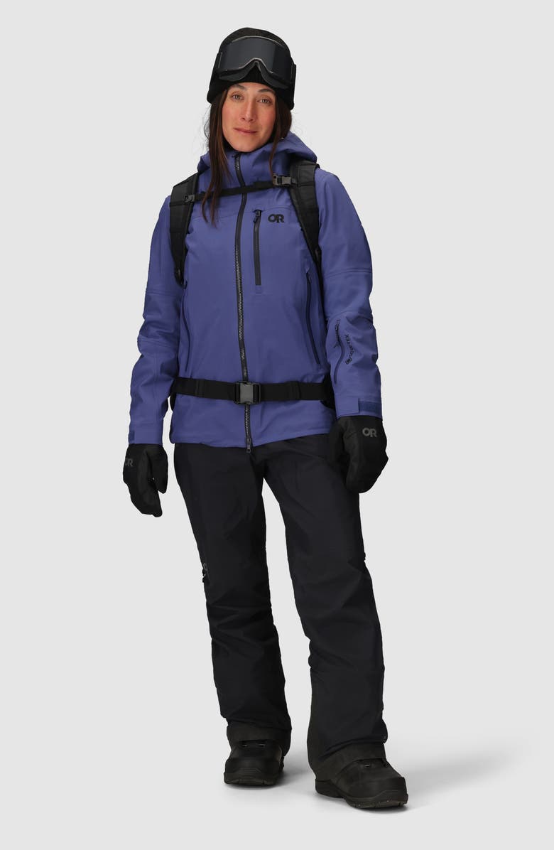 Outdoor Research Hemispheres Team Waterproof Ski Bibs, Alternate, color, Black