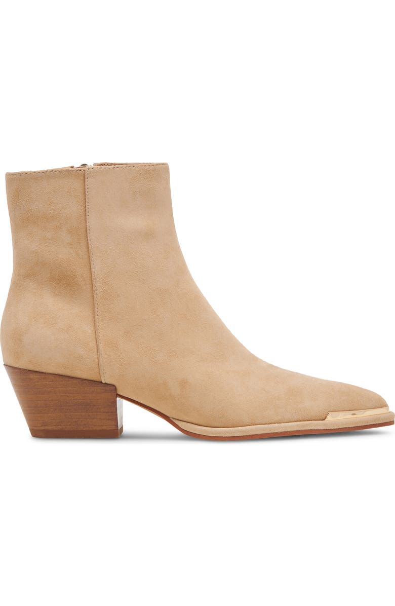 Dolce Vita Nonah Pointed Toe Bootie, Alternate, color, Tan Suede
