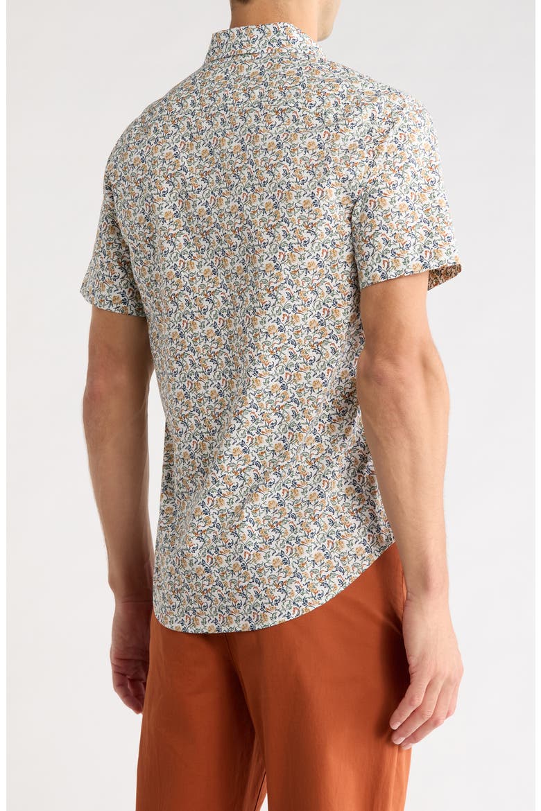 Slim Fit Stretch Cotton Poplin Button-Up Shirt, Alternate, color, EARLY BIRD V2 C1