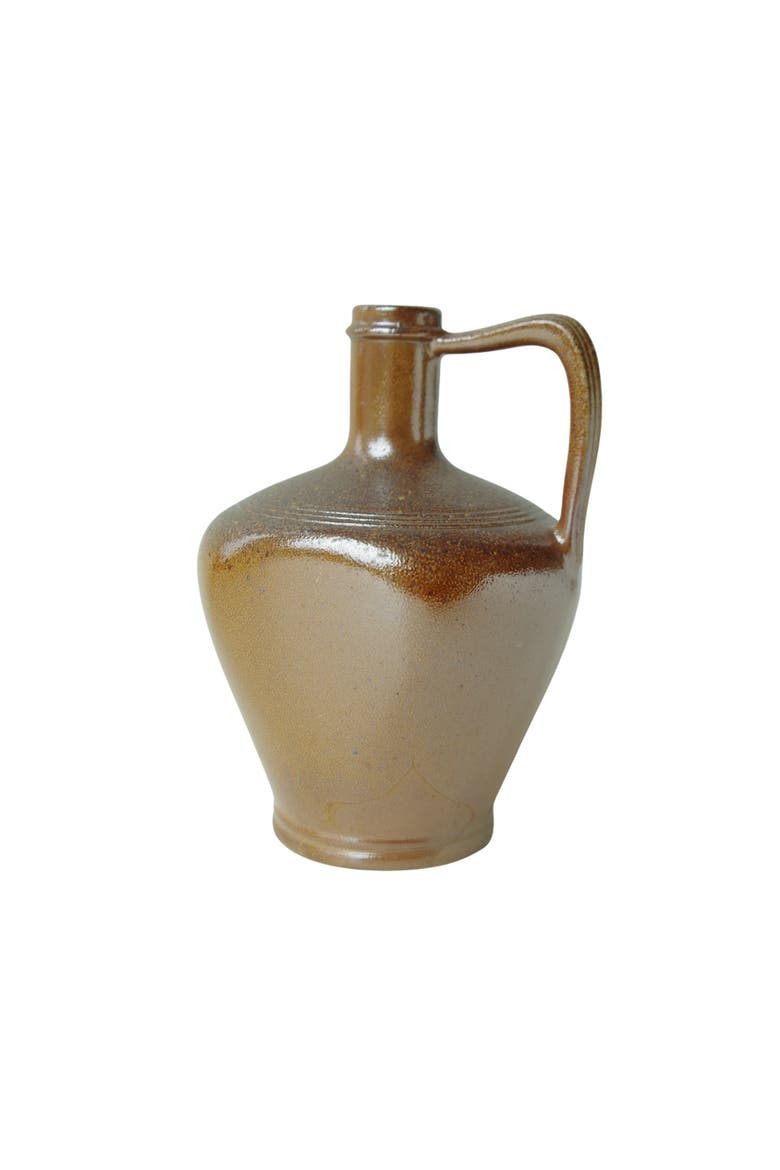 Vintage French Stoneware Bottle 0.5 L, Main, color, Stone