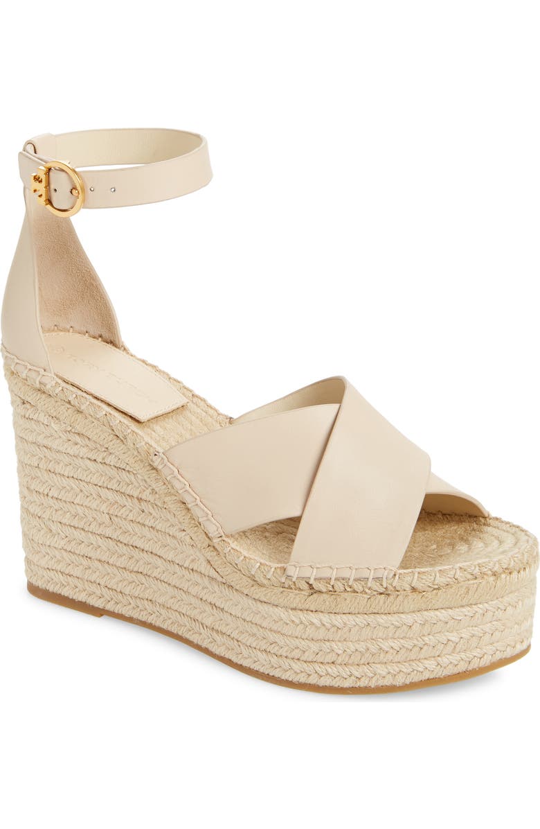 Tory Burch Selby Espadrille Wedge Sandal, Main, color,