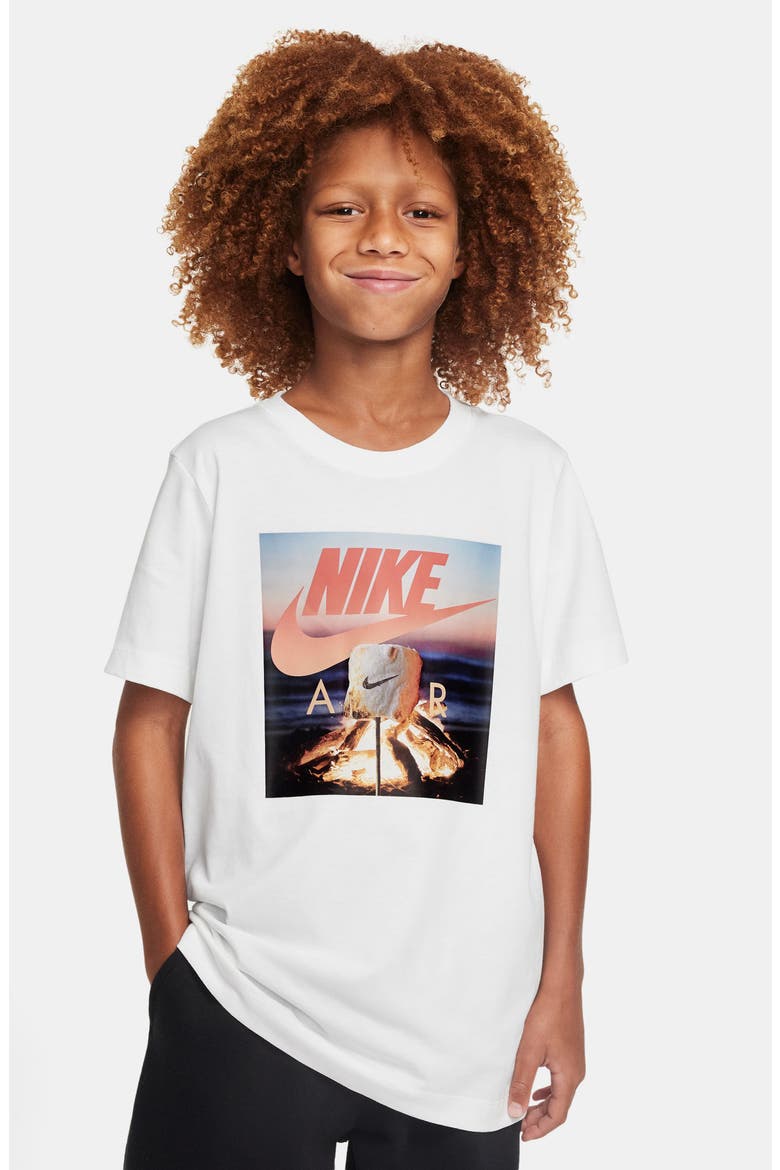 Kids' Air Graphic T-Shirt, Main, color, WHITE