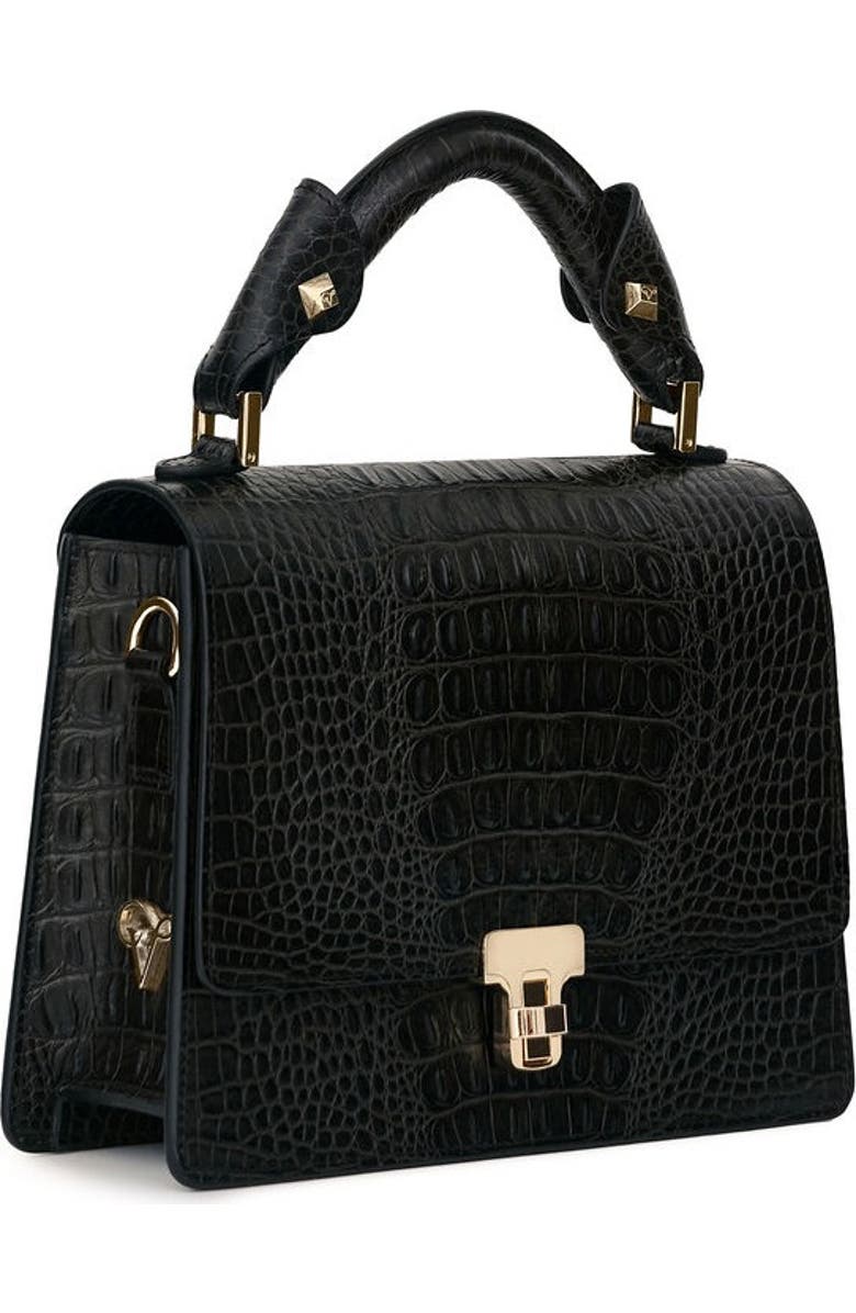 VIE LORIE Vittoria Top Handle Bag, Alternate, color, Black Chestnut