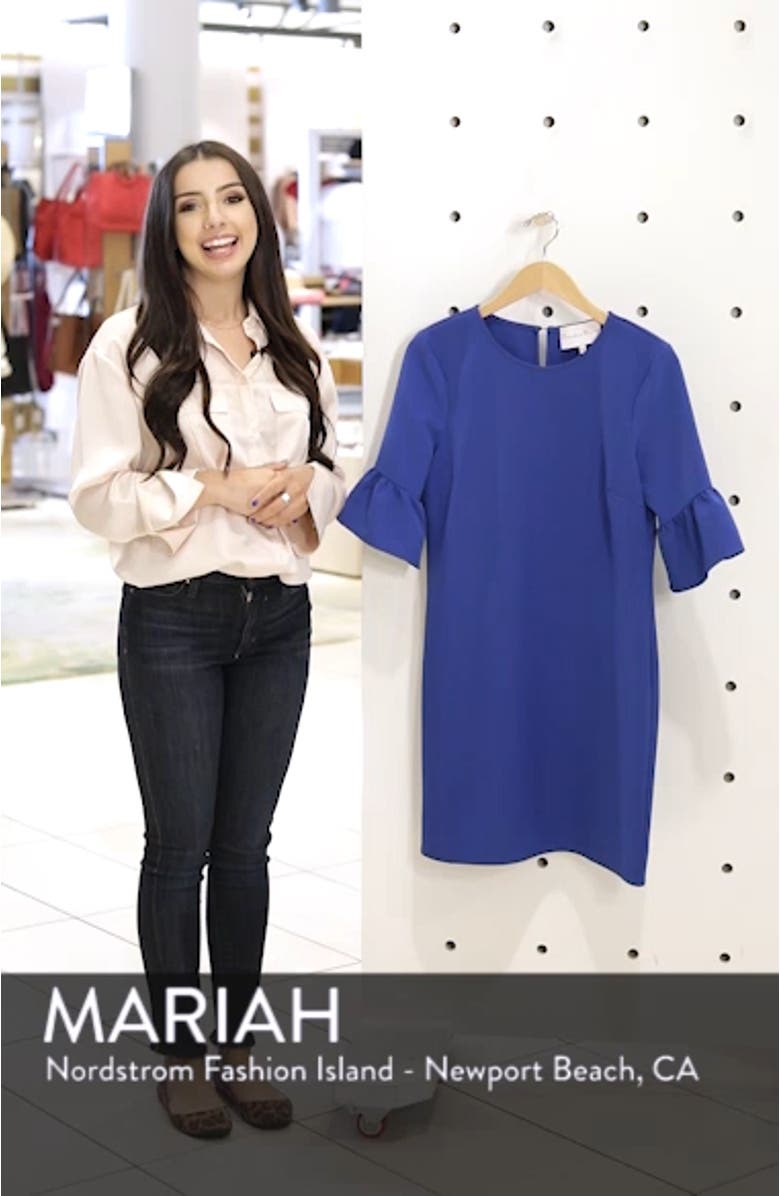 Bell Sleeve Shift Dress, sales video thumbnail
