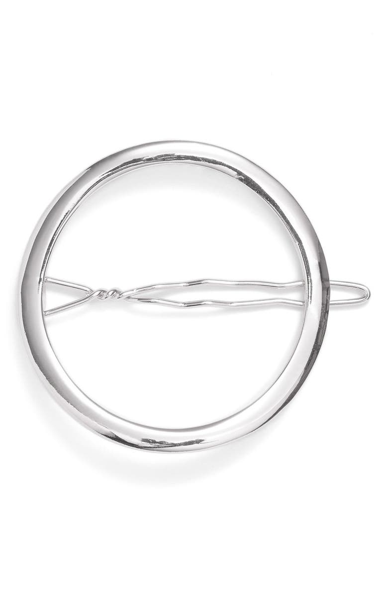 Cara Circle Hair Clip, Main, color, 