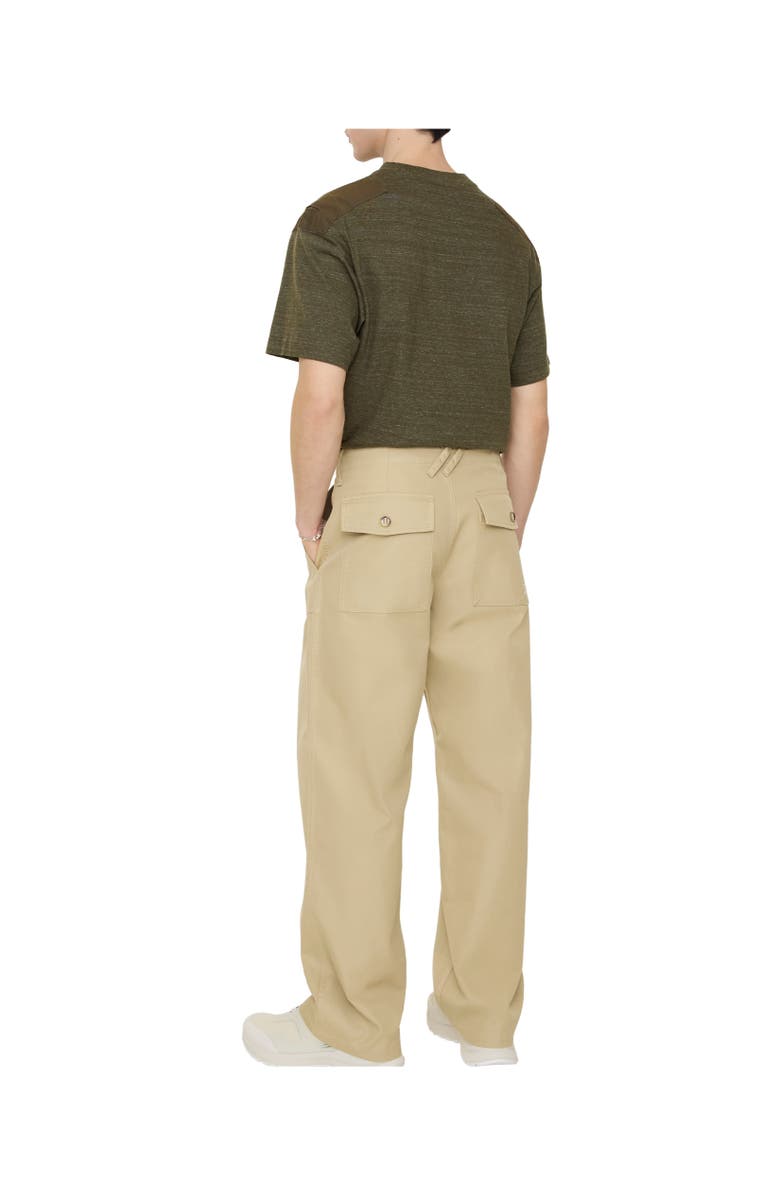 Burberry Gabardine Trousers, Alternate, color, Dune Beige