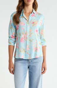 CISSA Floral Button-Up Shirt