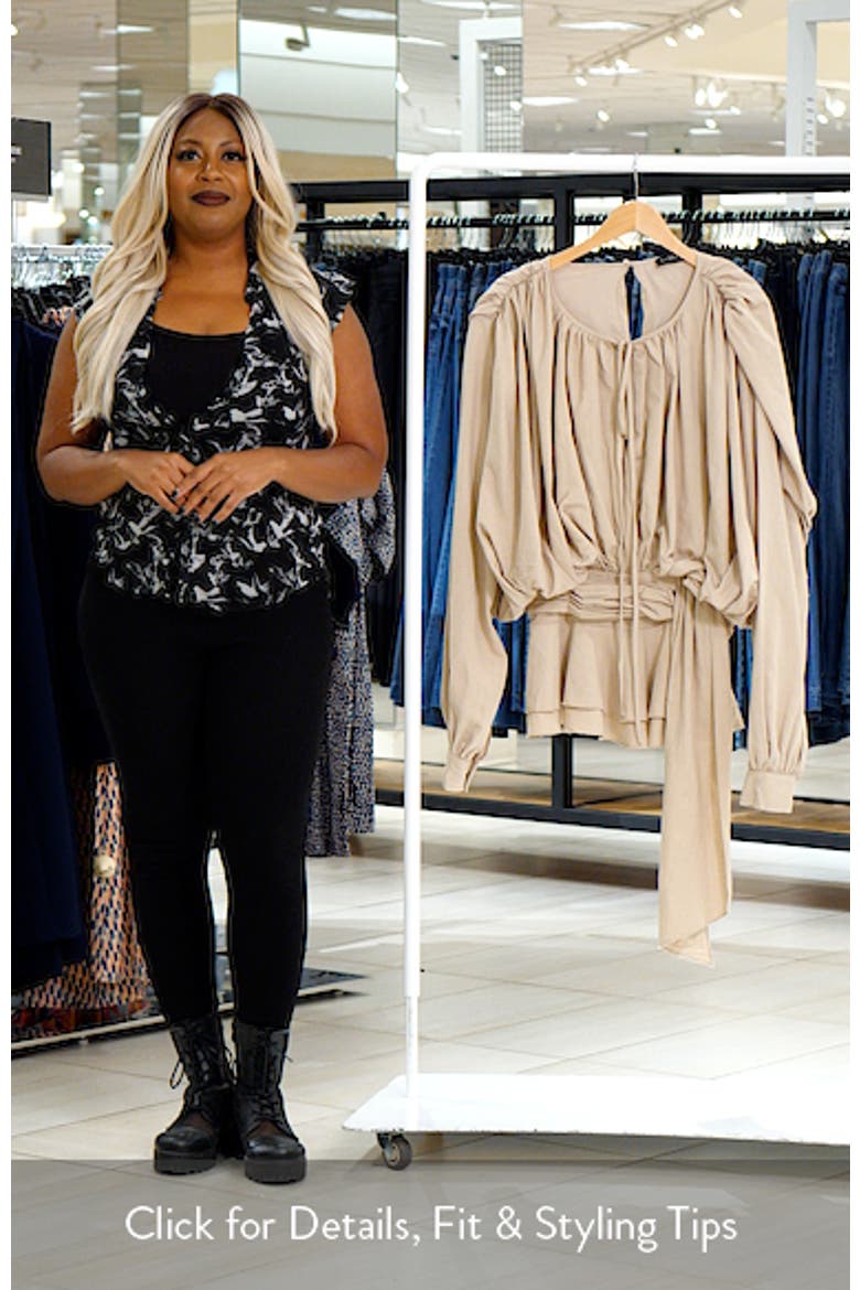 Elements Pleated Long Sleeve Minidress video