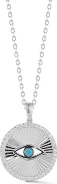 GLAZE JEWELRY Sterling Silver Eye Pendant Necklace