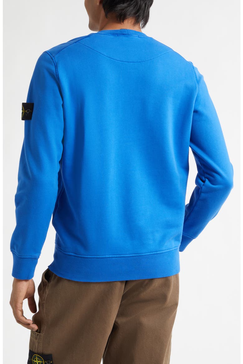 Compass Patch Fleece Sweatshirt, Alternate, color, BRIGHT BLUE