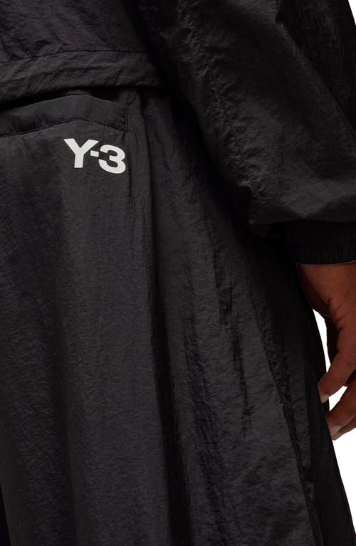 Y-3 3-stripes Nylon Shell Pants In Black