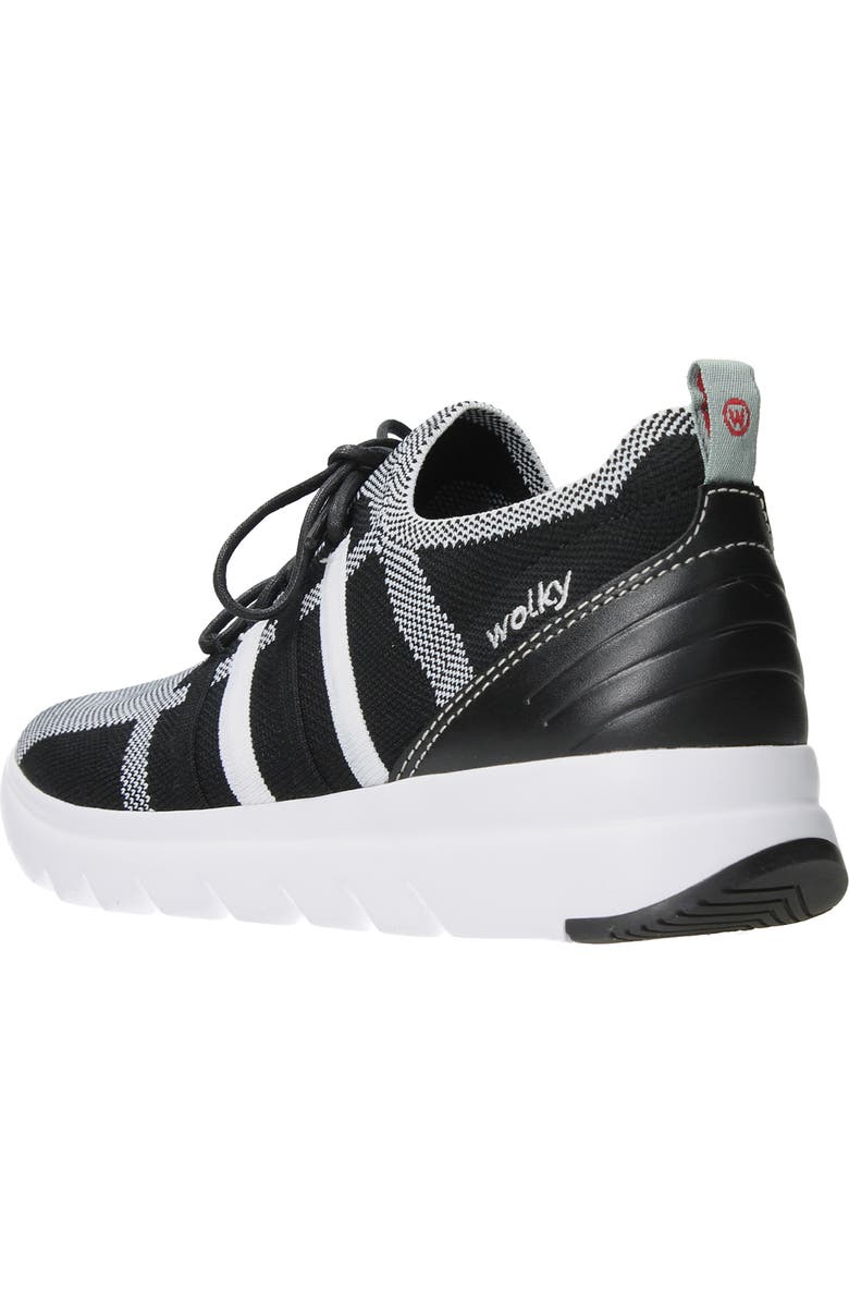 Wolky Mako Sneaker, Alternate, color, White 3D Knitting