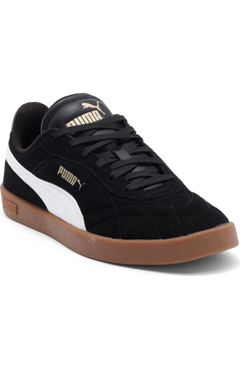PUMA Club II Indoor Sneaker, Main, color, Puma Black/ Puma Gold/ Gum