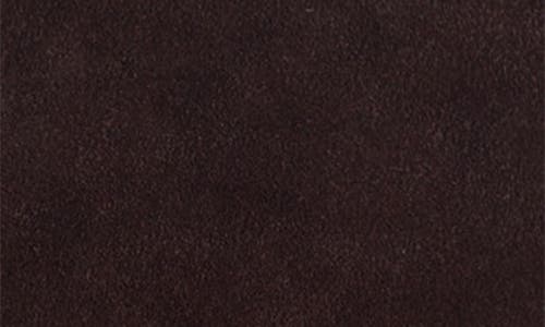 Madewell The Sculpted Metal Wristlet Suede Handbag In Brown