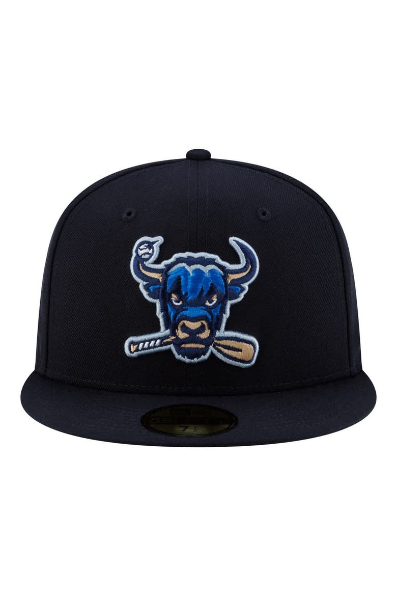 Men's New Era  Navy Salem Ridge Yaks Authentic Collection 59FIFTY Fitted Hat, Alternate, color, Navy
