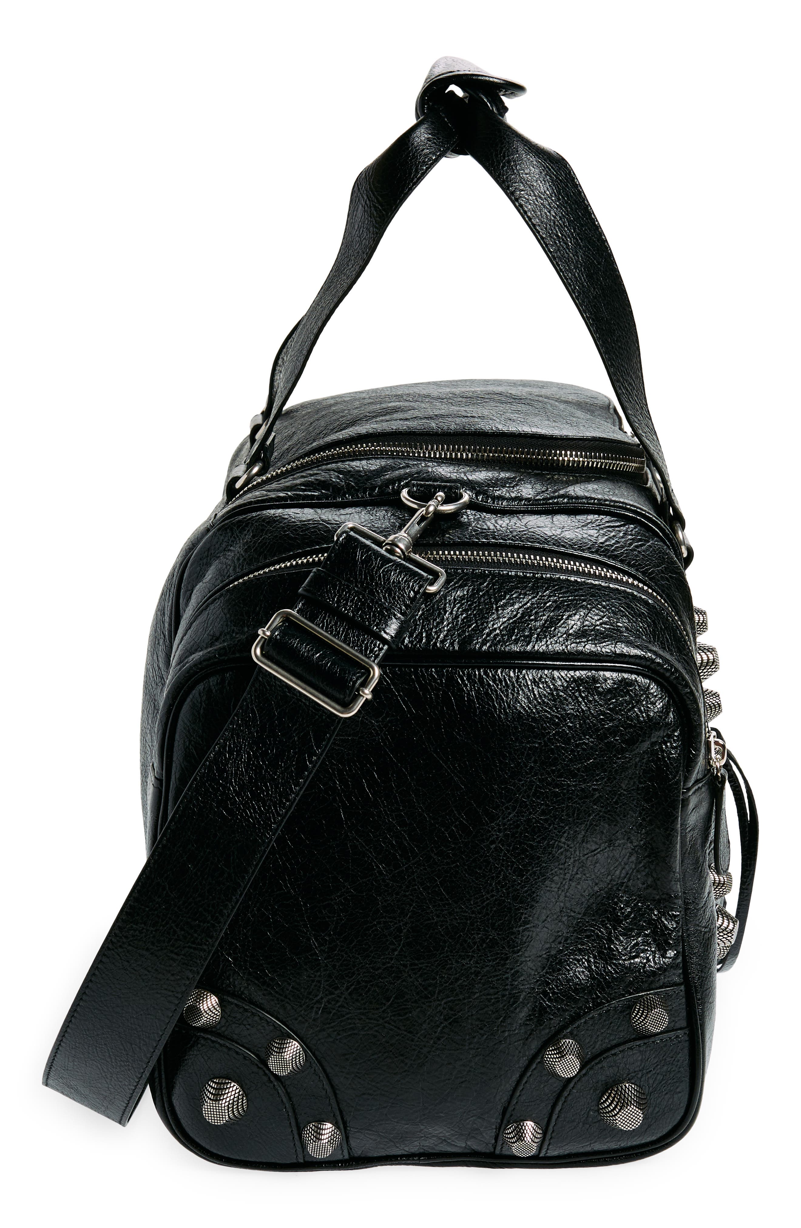 Balenciaga Le Cagole Leather Duffle Bag, Alternate, color, 
