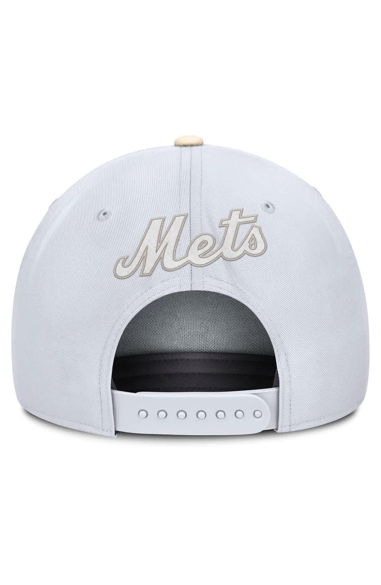 Nike Men's Nike White/Cream New York Mets Pro Performance Snapback Hat, Alternate, color, White