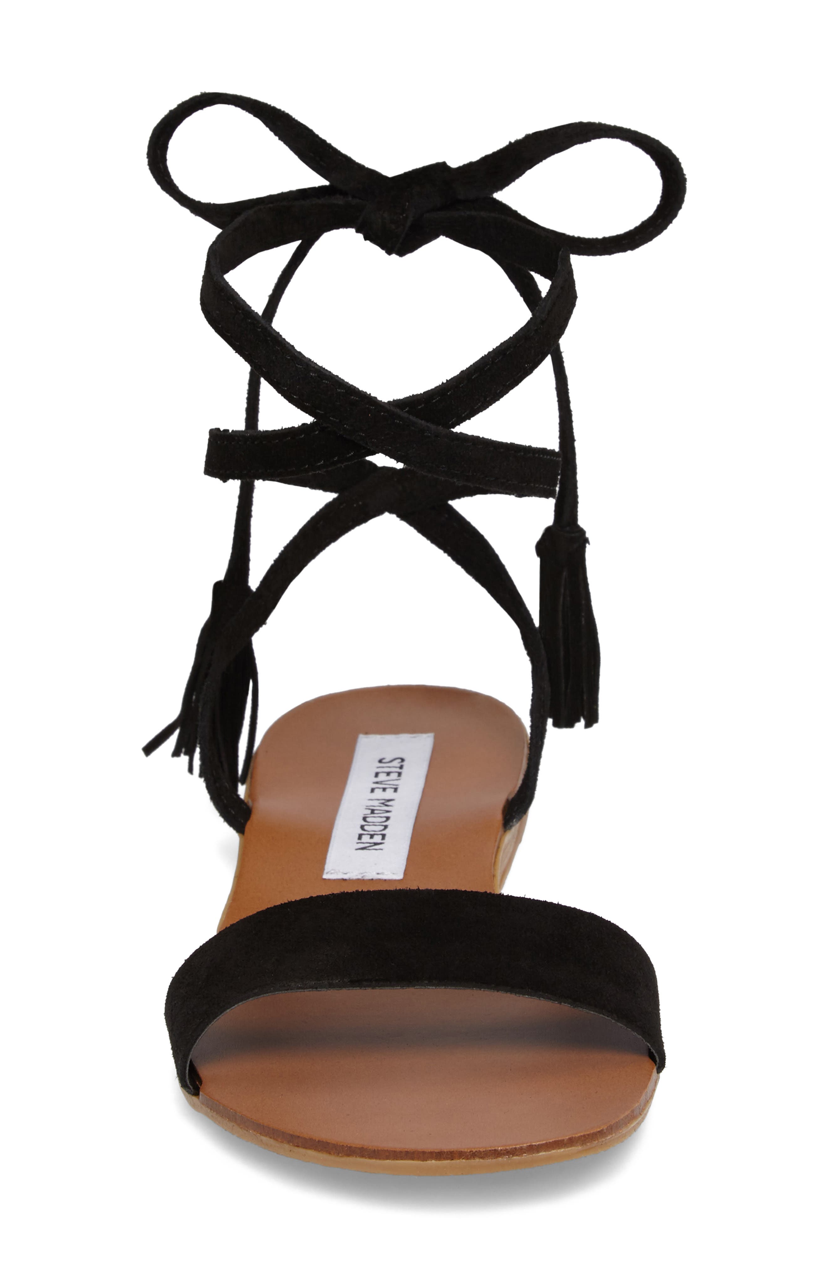 Steve Madden Kapri Wraparound Lace Sandal, Alternate, color, 