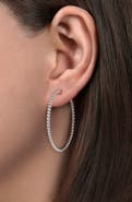Gabriel & Co. Bujukan Sterling Silver Hoop Earrings, 40mm